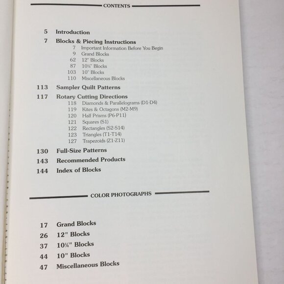 Vintage 1998 The Block Book Judy Martin Quilt Pattern Designs Ideas Rotary Shape - Picture 2 of 12